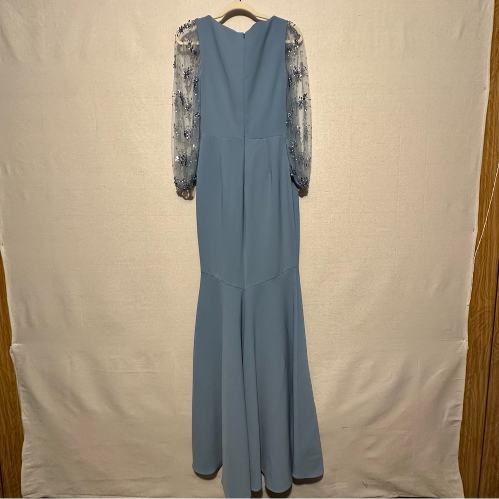 *SAMPLE* Theia Kiera Beaded Puff Sleeve Gown - size 2 - Picture 5 of 11